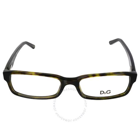 Dolce & Gabbana Transparent Rectangular Men's Eyeglasses DD1180 